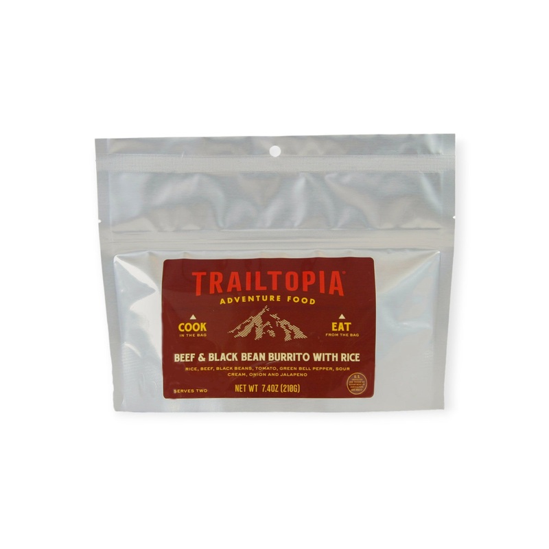Trailtopia Beef & Black Bean Burrito Freeze Dried Meal 2 Serving