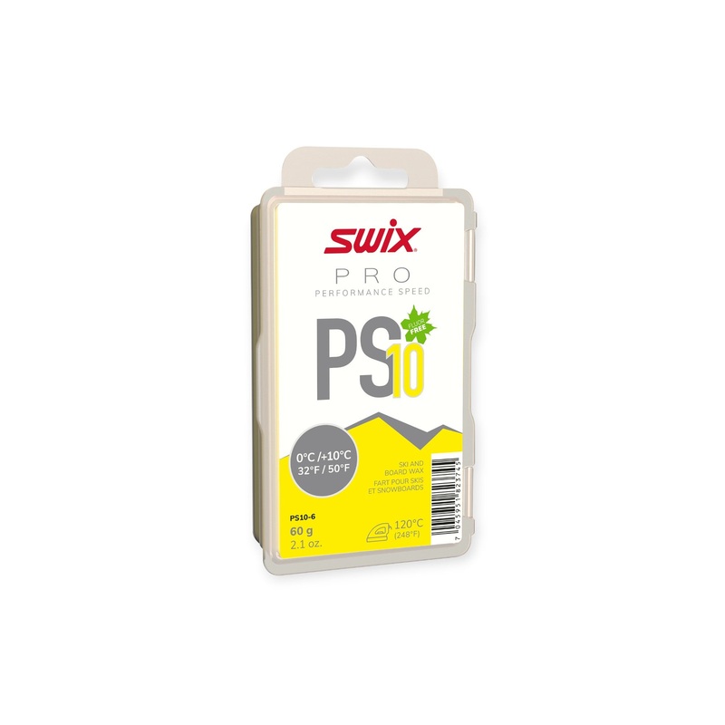 Swix Fluoro-Free Ski Wax PS10 Yellow