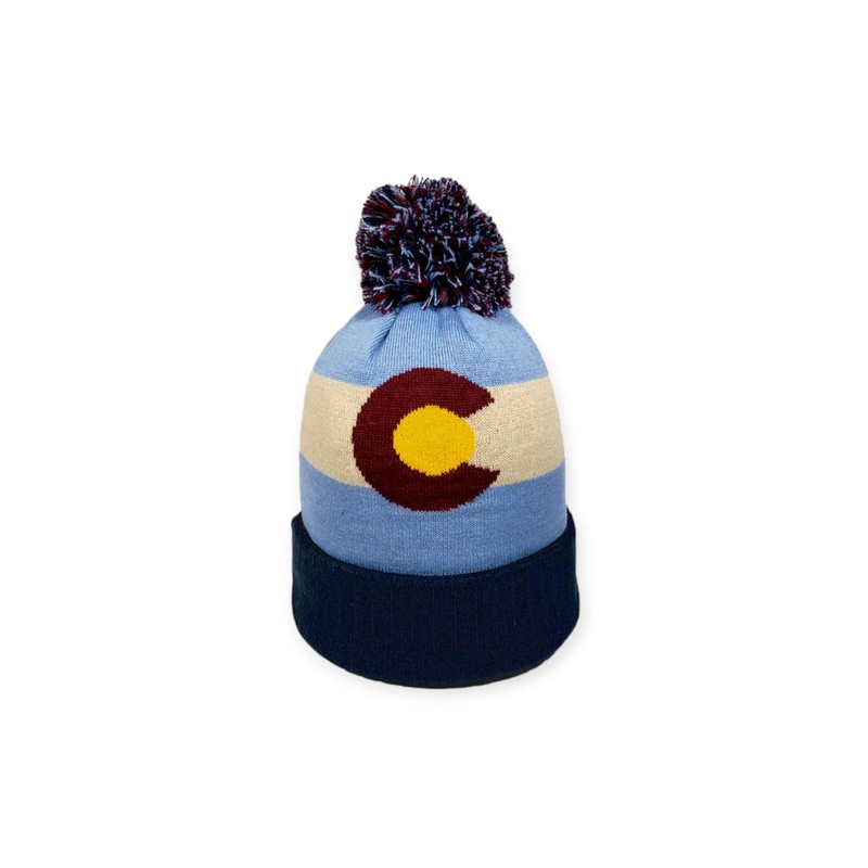 YoColorado Vintage Colorado State Flag Beanie