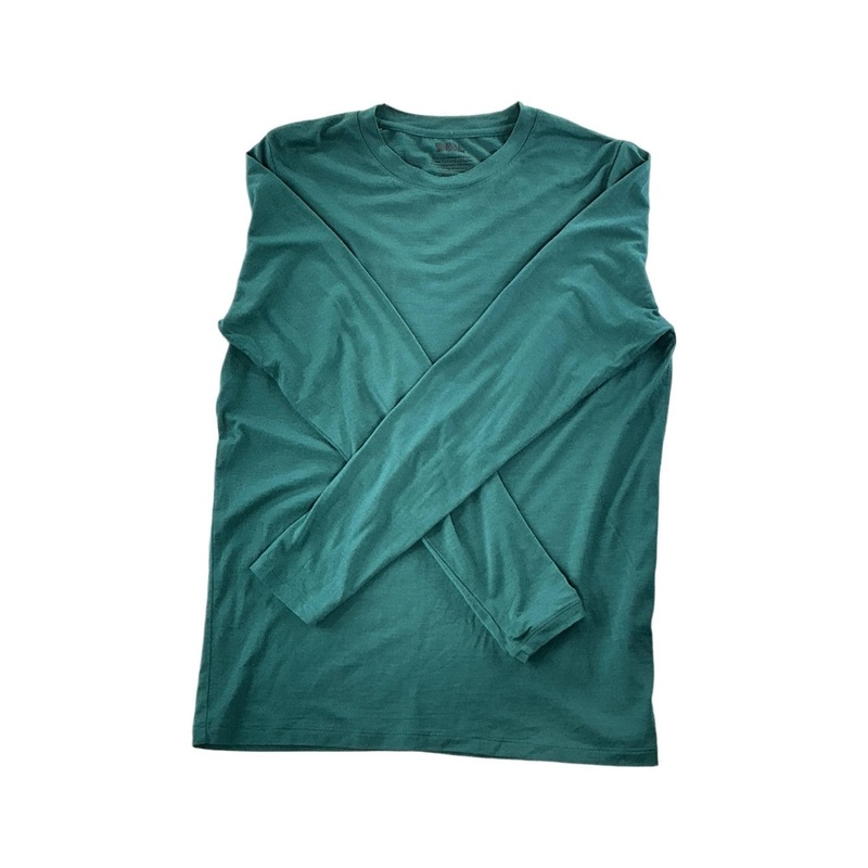 Fjallraven Men's Abisko Wool Long Sleeve Top Arctic Green Large USED