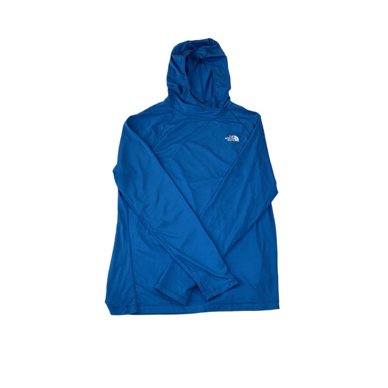 North Face Men's Class V Water Hoodie Shirt Blue Medium USED