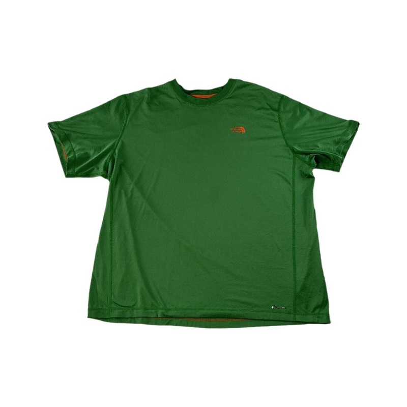 North Face Men's Flashdry Short Sleeve Active Shirt Green XL USED