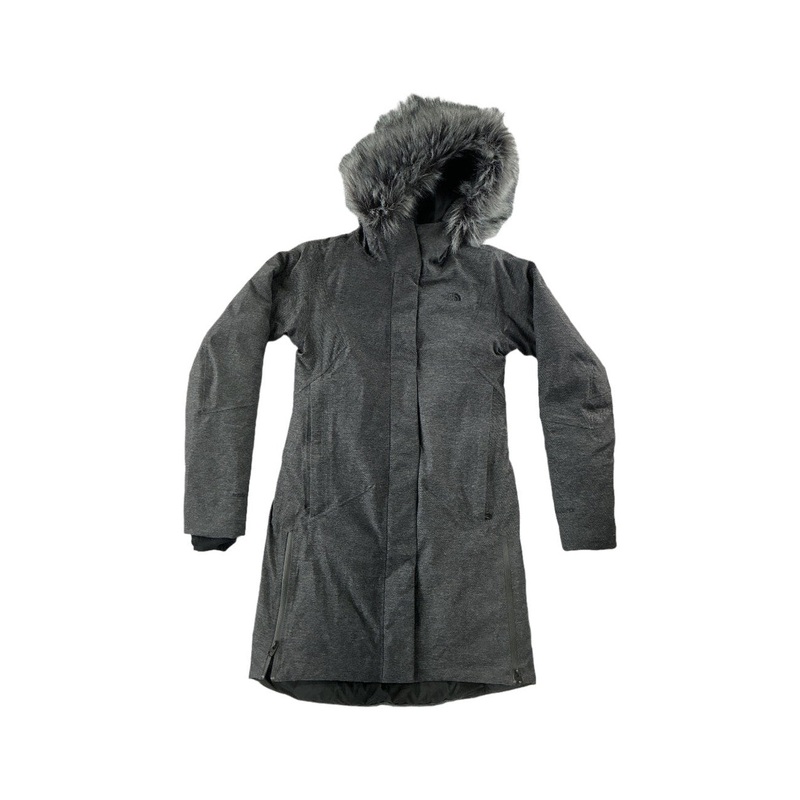 North Face Women's Defdown Parka GTX Grey XS USED