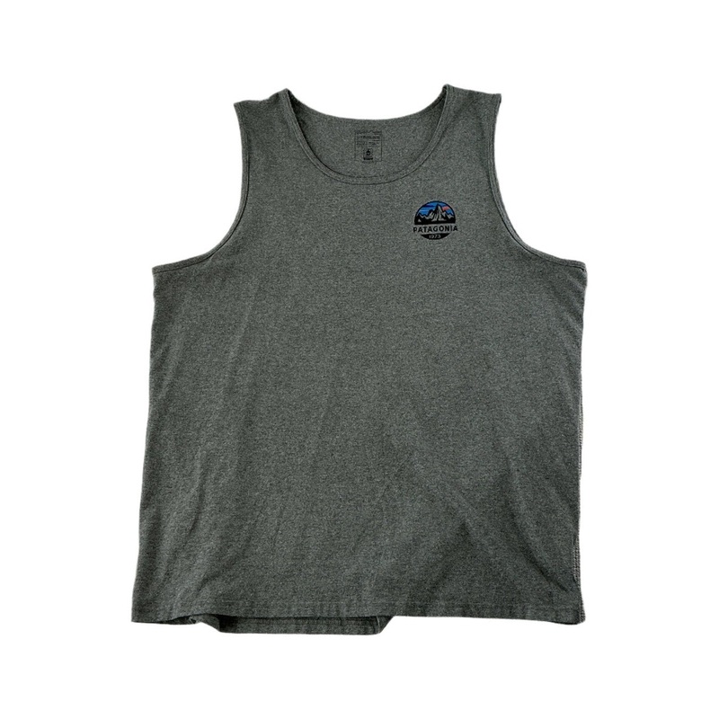 Patagonia Men's Cotton Tank Top Shirt Grey Regular Fit XXL USED