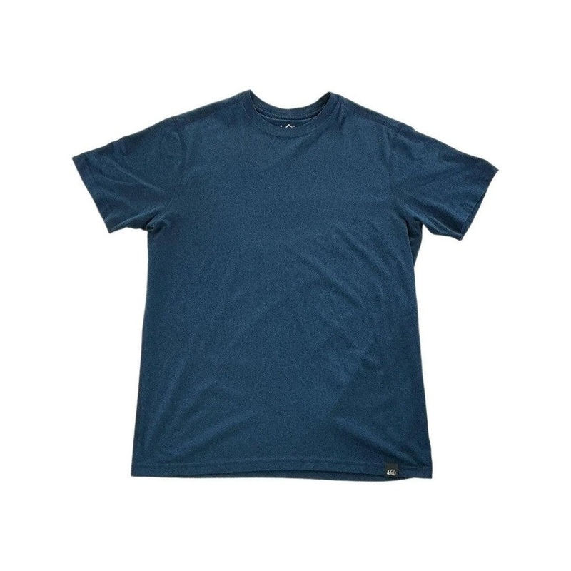 REI Men's Active Short Sleeve Shirt Blue Small USED