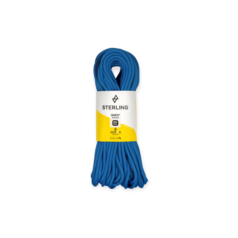 Sterling Quest 9.6mm x 60m Blue Xeros Dynamic Climbing Rope