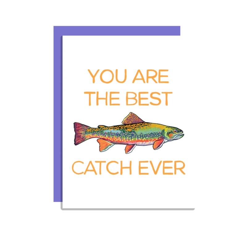 Wild Lettie Best Catch Greeting Card