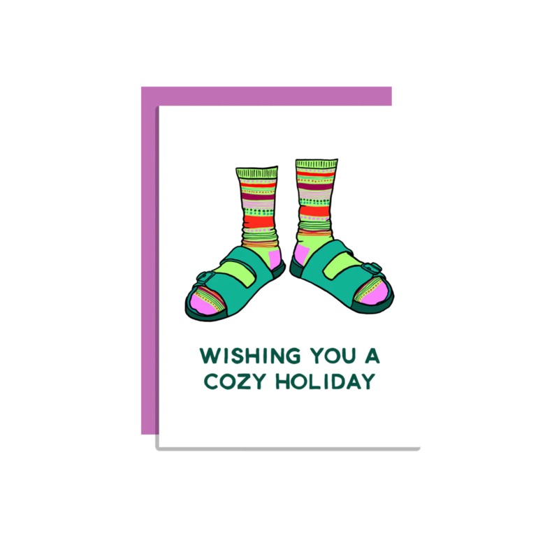 Wild Lettie Cozy Holiday Greeting Card