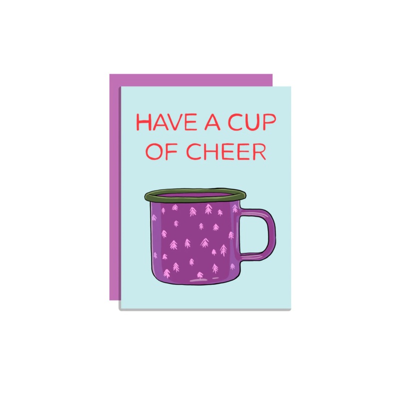 Wild Lettie Cup of Cheer Greeting Card