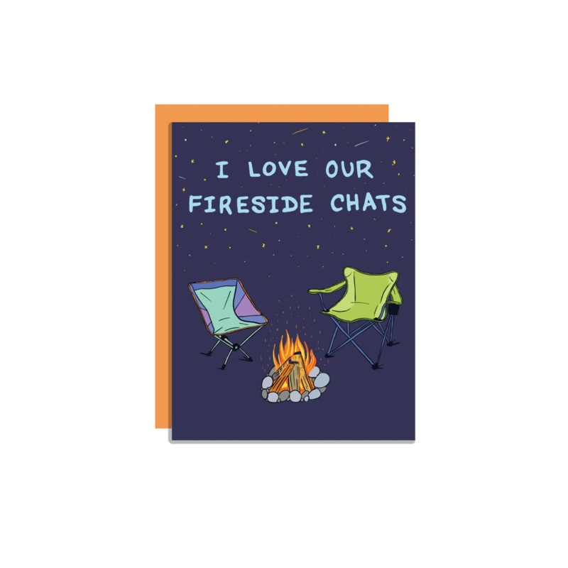 Wild Lettie Fireside Chats Greeting Card