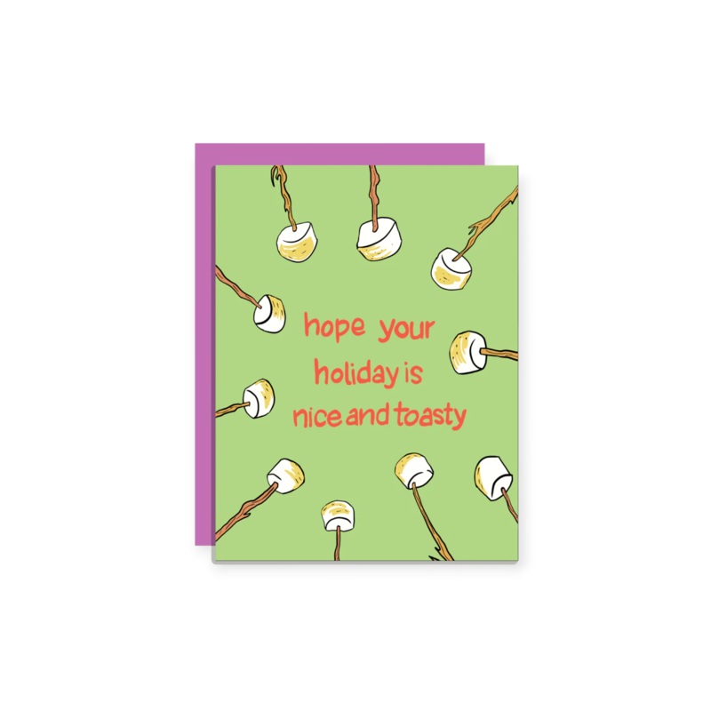 Wild Lettie Nice and Toasty Greeting Card