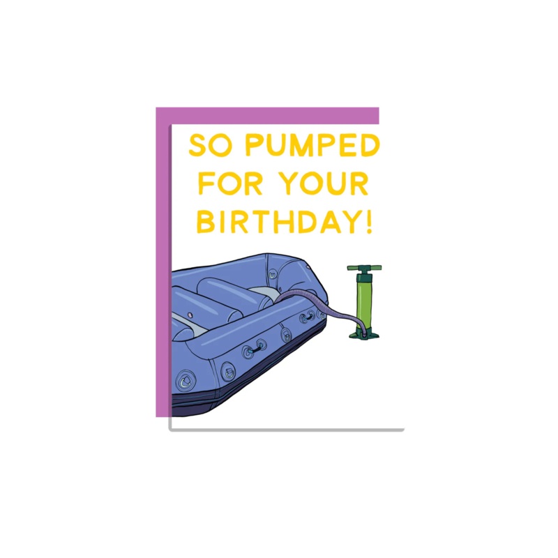 Wild Lettie So Pumped Greeting Card