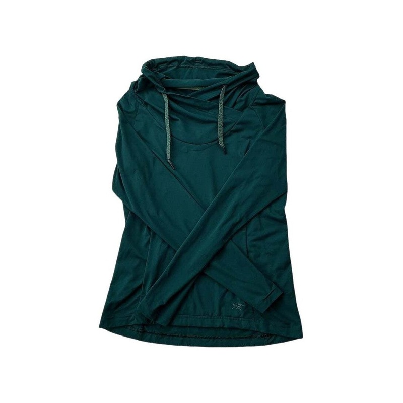 Arc'teryx Women's Cowl Neck Base Layer Top Green Small USED
