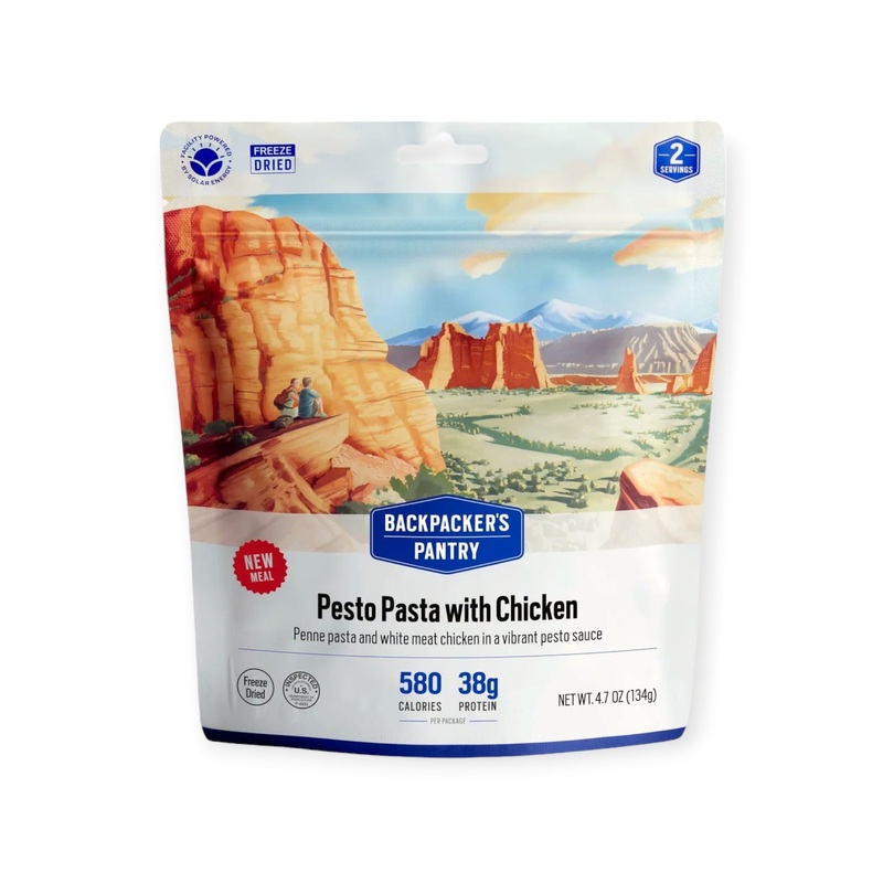 Backpacker's Pantry Pesto Pasta With Chicken Freeze-Dried Meal