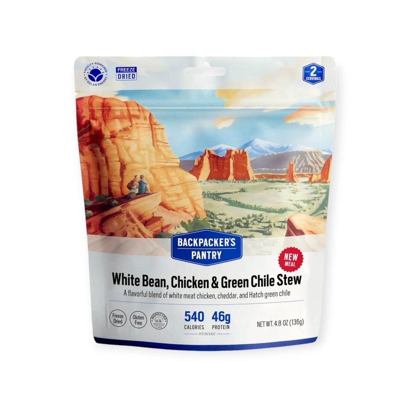 Backpacker's Pantry White Bean Chicken & Green Chile Stew Freeze-Dried Meal