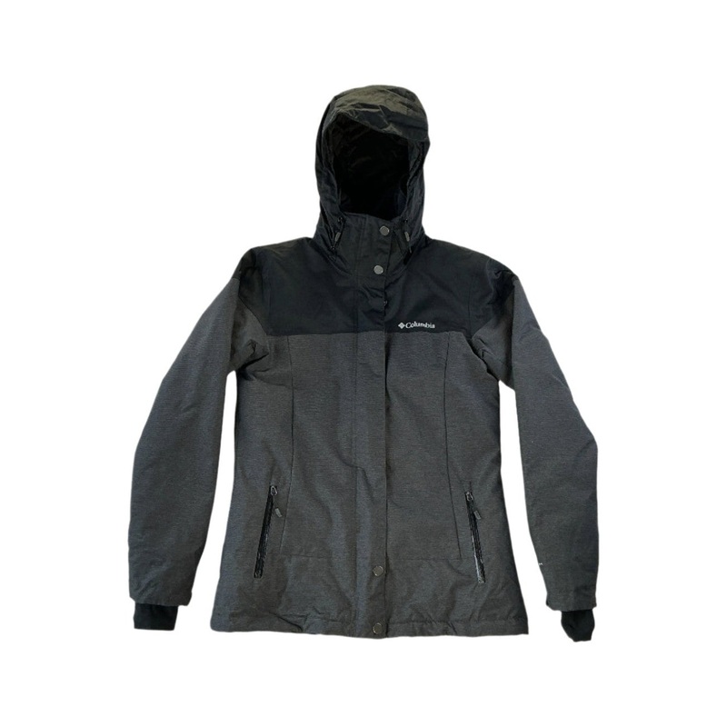Columbia Women's Insulated Ski Jacket Grey XS USED