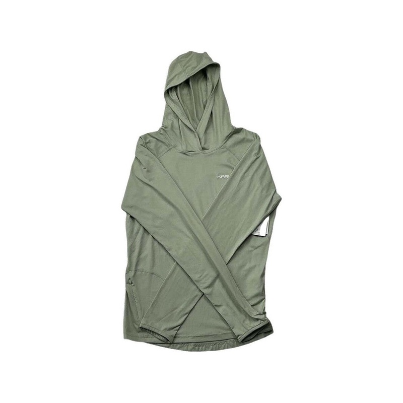 Kari Traa Women's Sanine Sunshirt Hooded Green Medium USED