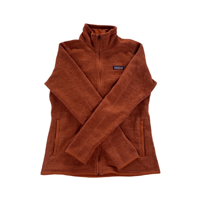 Patagonia Women's Full Zip Better Sweater Jacket Orange Medium USED