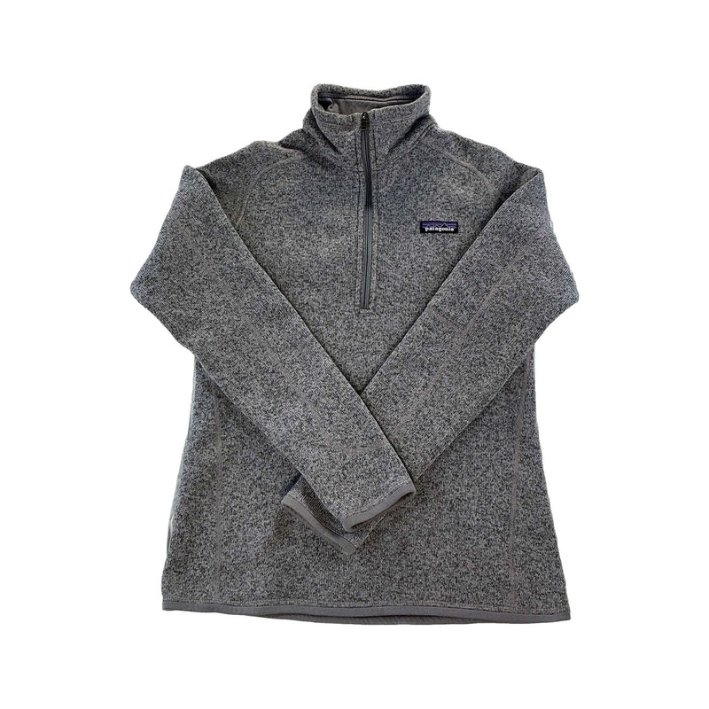 Patagonia Women's Half Zip Better Sweater Grey Medium USED