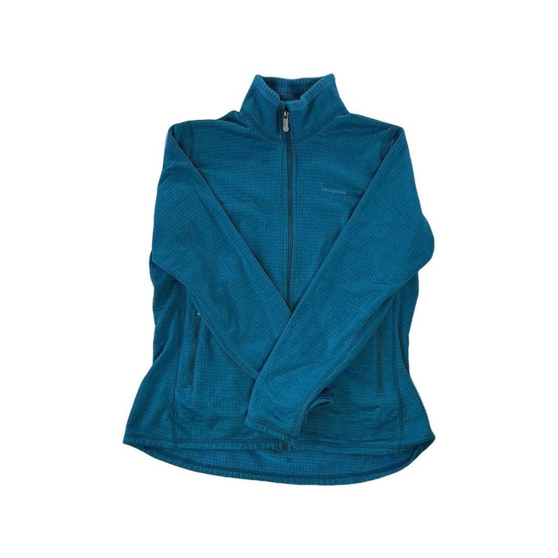 Patagonia Women's R1 Full-Zip Fleece Jacket Blue XL USED