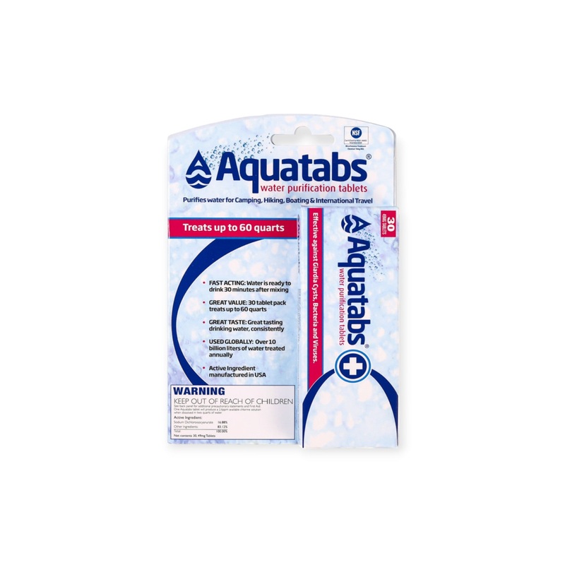 Aquatabs Water Purification Tablets 30 Pack