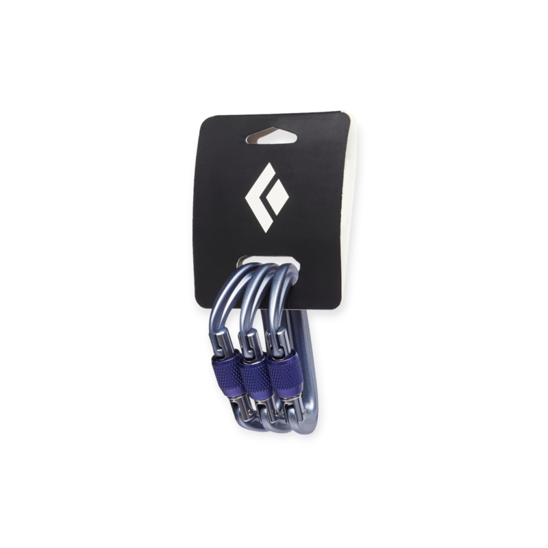 Black Diamond Liteforge Screwgate Carabiner Gray  3 Pack