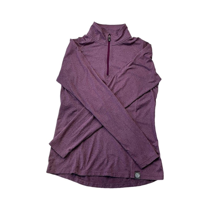 REI Women's Quarter Zip Tech Shirt Pink Small USED