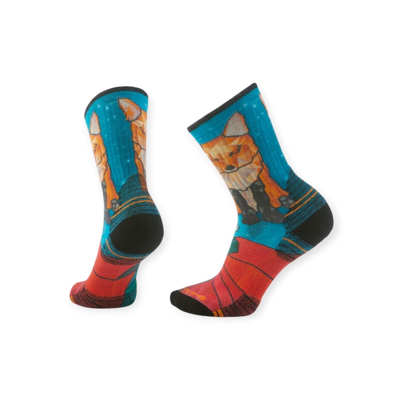 Smartwool Women's Hike Targeted Cushion Geo Fox Print Crew Socks