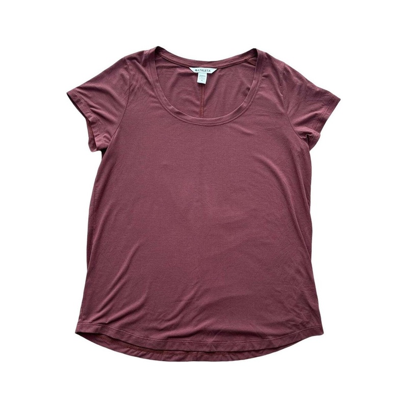 Athleta Women's Cloudlight Stratus Tee Towny Rose Medium Used