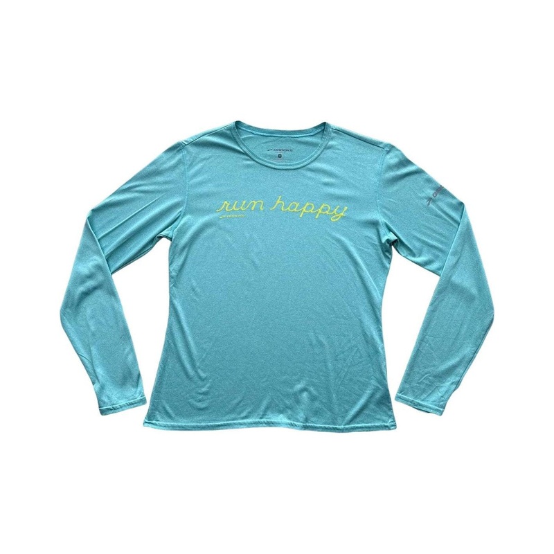 Brooks Women's Active Run Happy Shirt Blue Medium Used