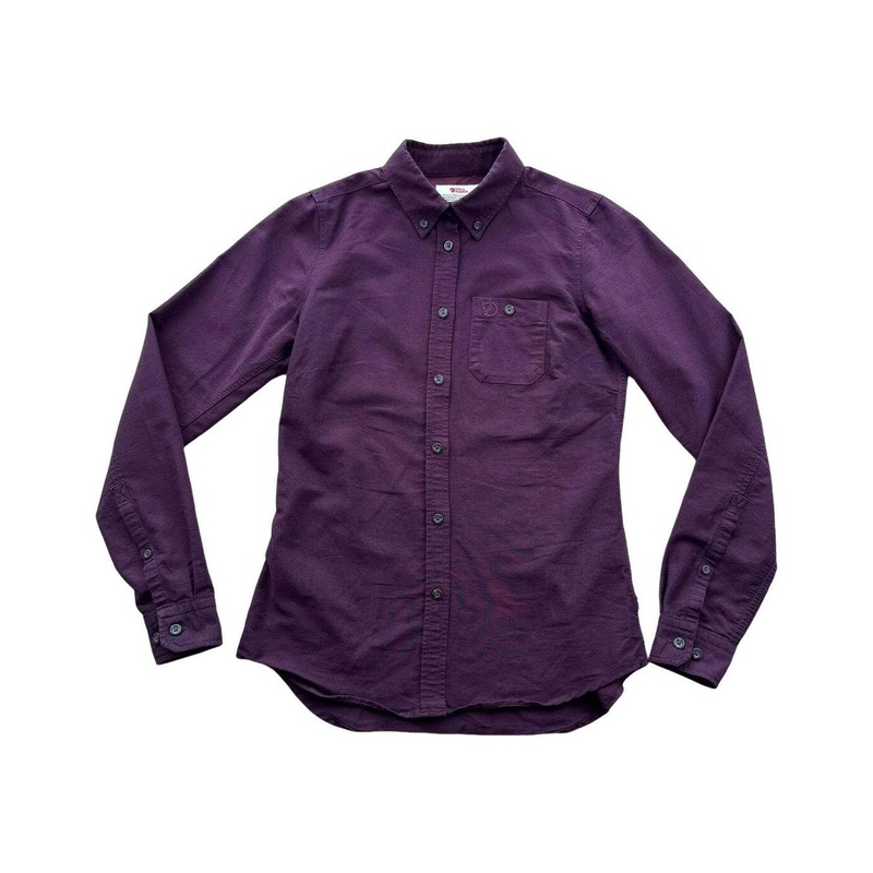 Fjallraven Women's Ovik Foxford Long Sleeve Shirt Purple XXS USED