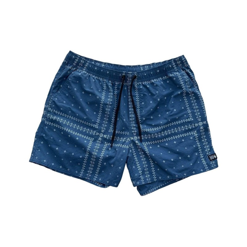Mountain Hardwear Men's Stryder 7" Shorts Blue Print Large Used