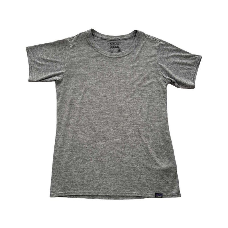 Patagonia Women's Capilene Cool Daily Short Sleeve Shirt Grey XS USED