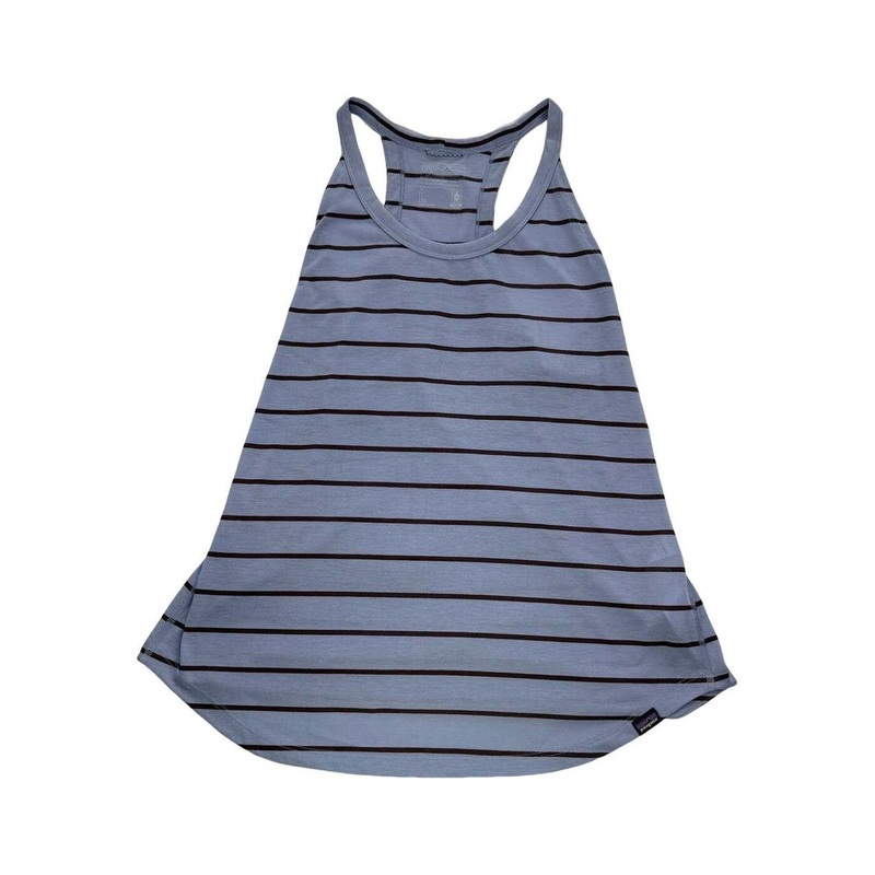 Patagonia Women's Capilene Cool Trail Tank Blue Large USED