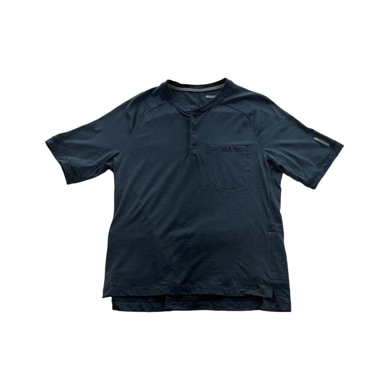REI Men's Active Short Sleeve Shirt Blue Medium USED