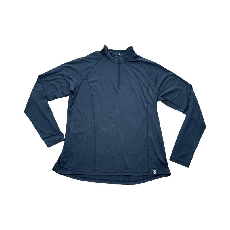REI Men's Quarter Zip Active Fleece Top Black XL Used