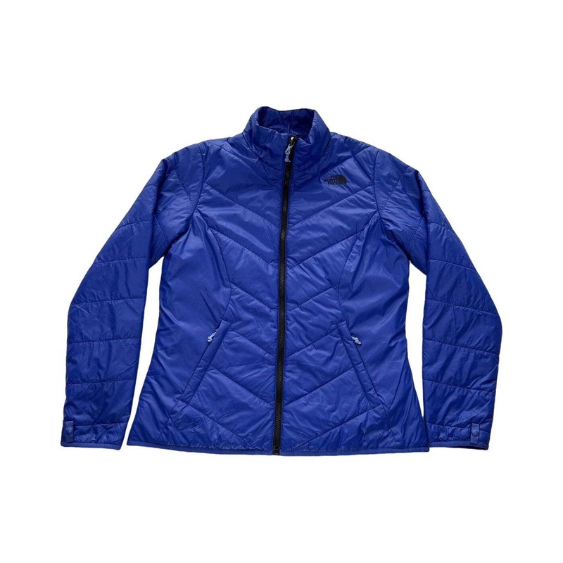 The North Face Women's Synthetic Puffy Jacket Blue Large USED