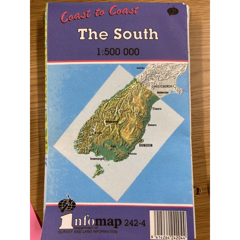 The South - South Island  1:500 000