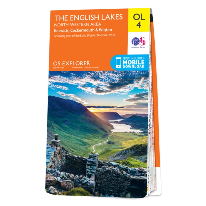 The English Lake District NW Area - OS Explorer Map OL4