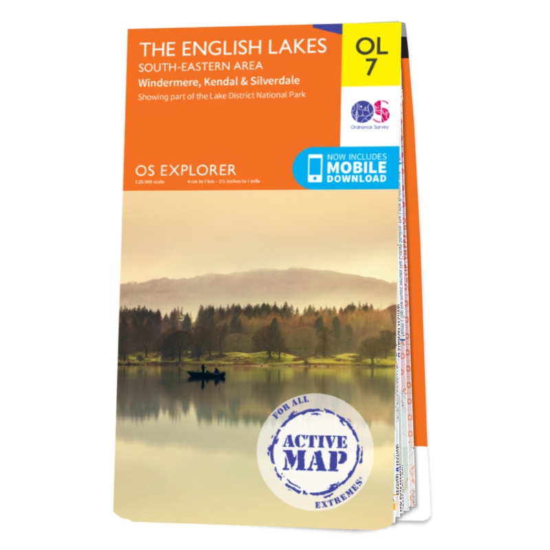 The English Lake District SE Area - OS Explorer Map OL7 Active