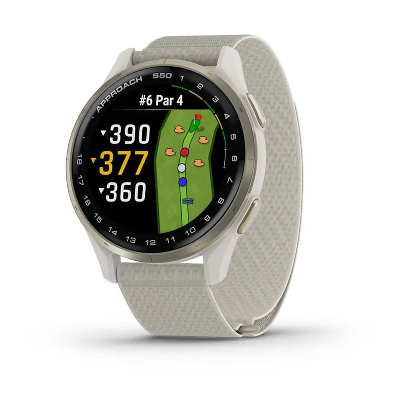 Approach S50 - Cream Gold Aluminium Bezel with Ivory ComfortFit Band