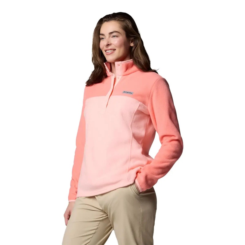 Benton Springs Half Snap Pull Over II - Pink Sand