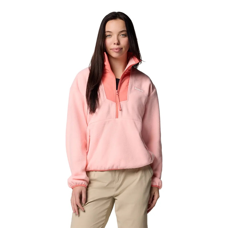 Sequoia Grove Half Zip Fleece - Pink Sand