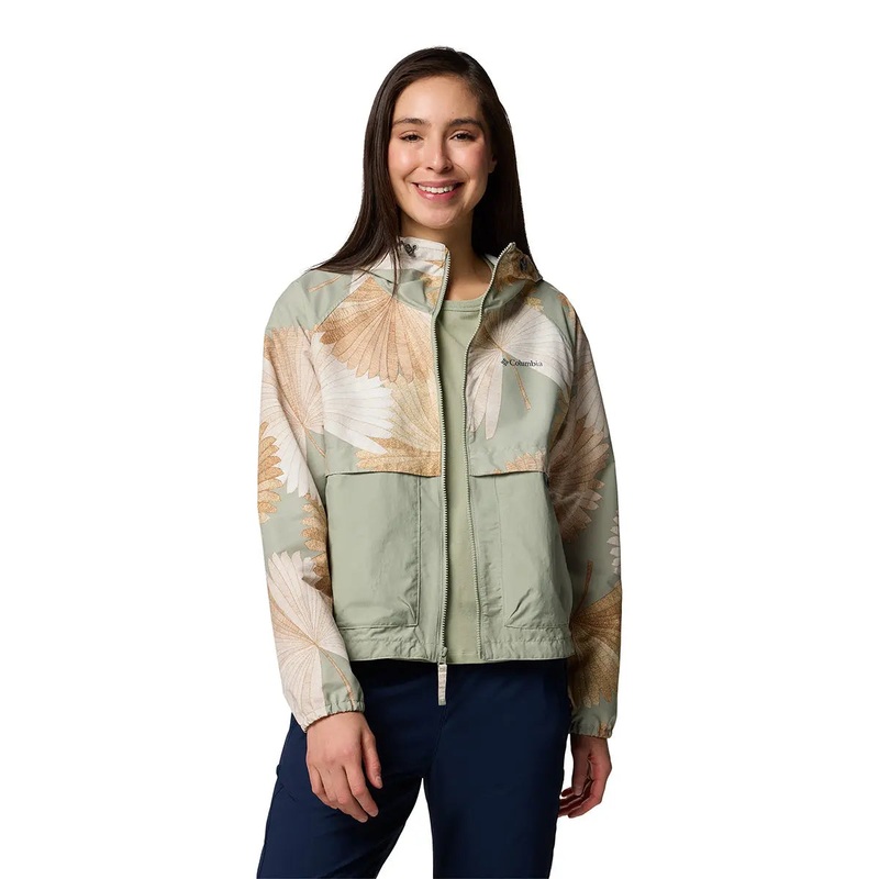 Spire Valley Printed Windbreaker - Safari