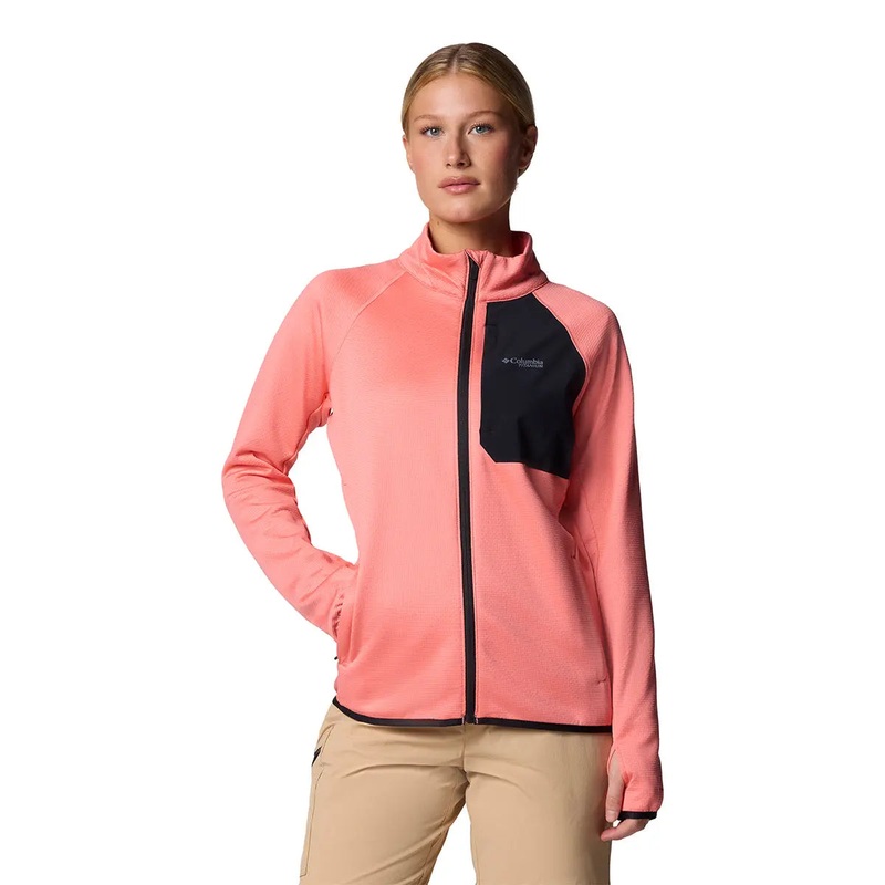 Triple Canyon Grid Fleece Full zip - Alpenglow