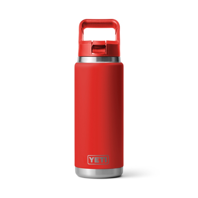 Rambler 26 oz (769 ml) Straw Bottle - Rescue Red