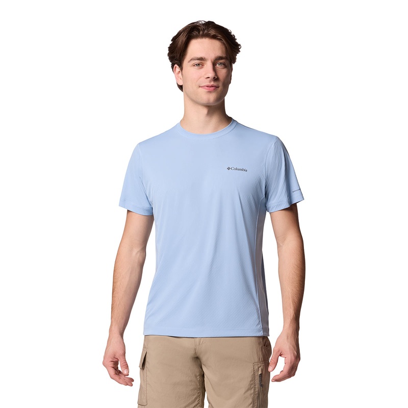 Zero Rules Light SS Crew -  Ripple Blue