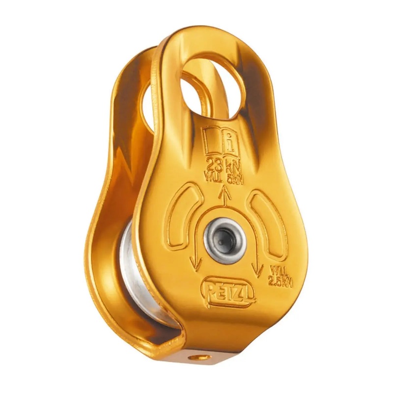 FIXE Pulley with Fixed Side Plates - Yellow