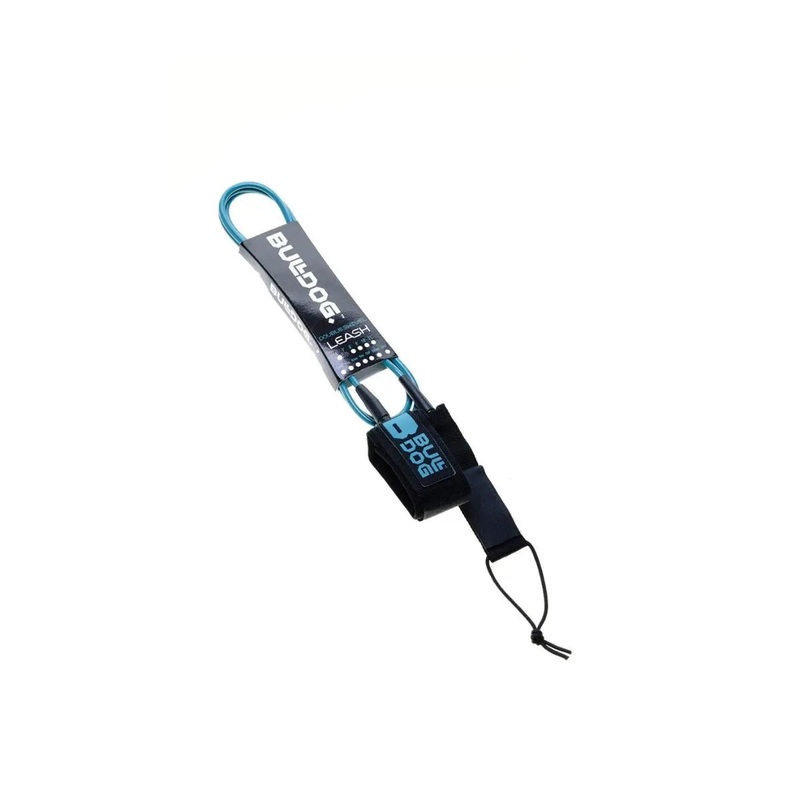 Bulldog 8ft Ankle Leash - Black/Blue