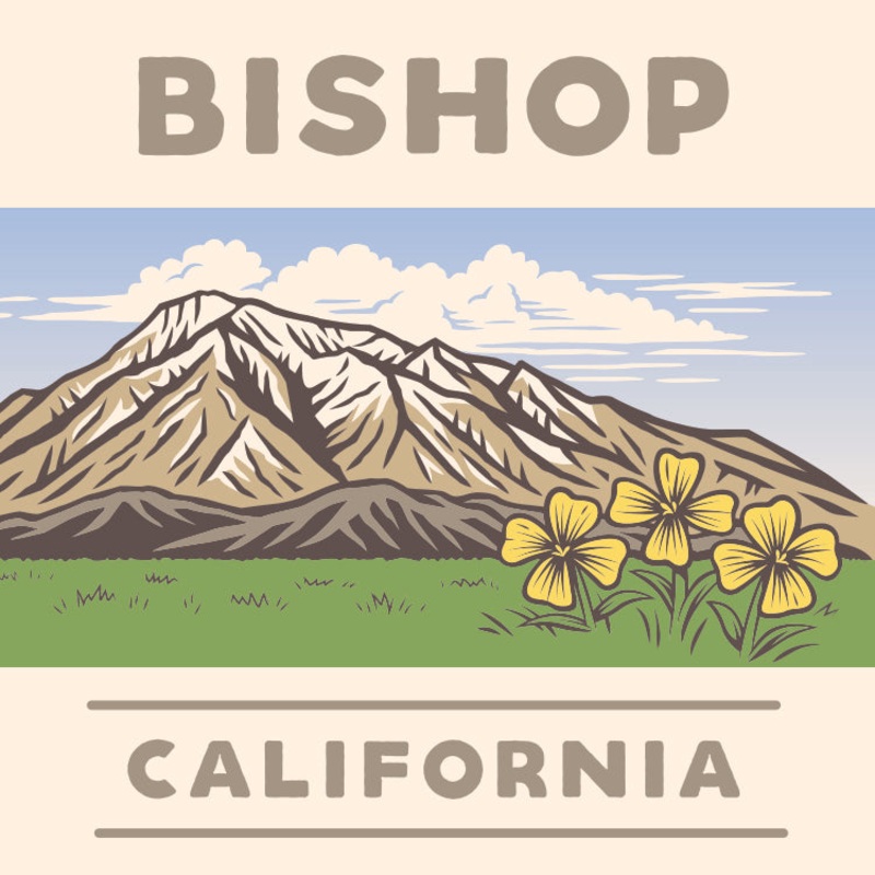 Bishop California Sticker
